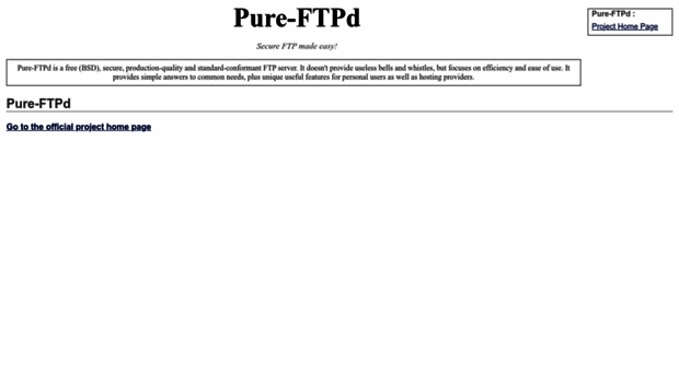 pureftpd.sourceforge.net