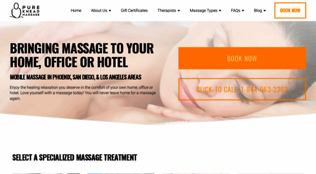 purekneadmassage.com