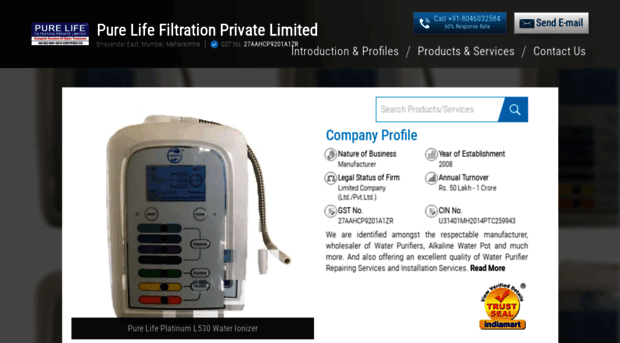 purelifefiltration.in