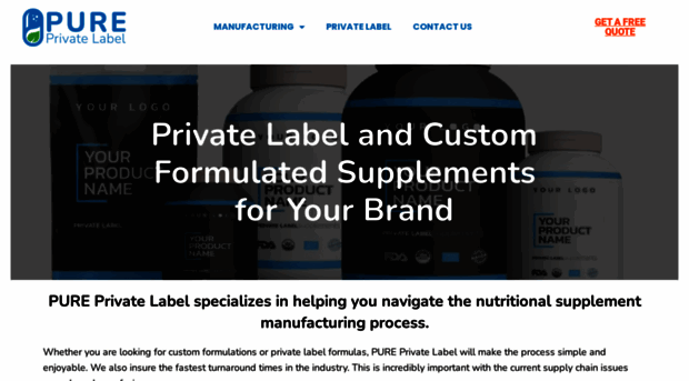 pureprivatelabel.com