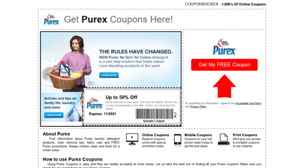 purex.couponrocker.com