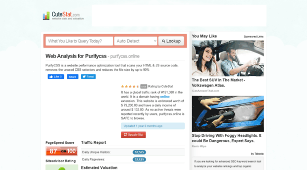 purifycss.online.cutestat.com