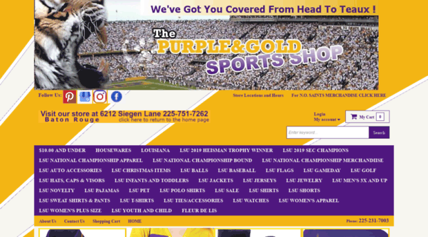 purpleandgoldsports.com