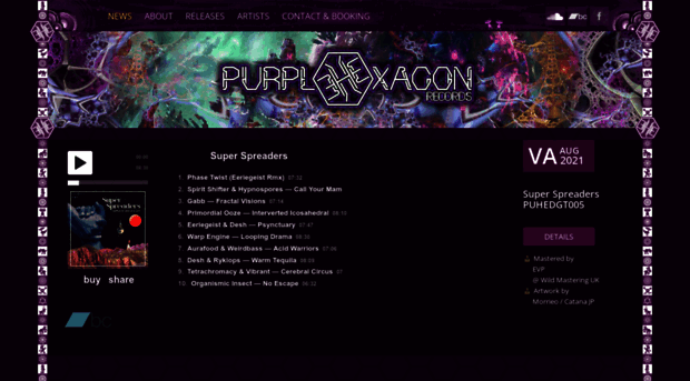 purplehexagonrecords.com