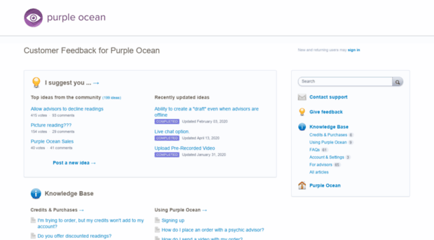 purpleocean.uservoice.com