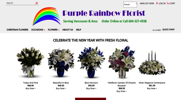 purplerainbowflorist.com