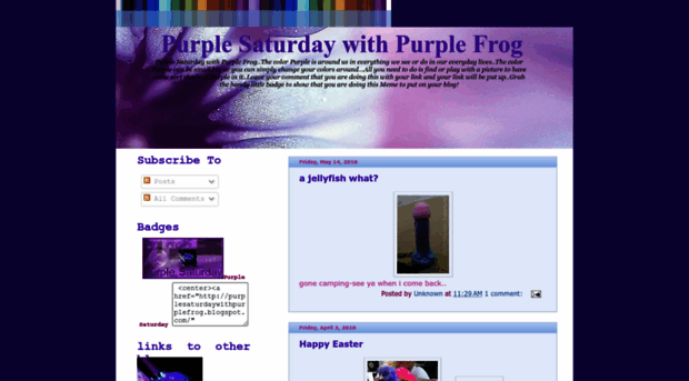 purplesaturdaywithpurplefrog.blogspot.com