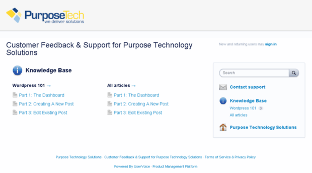 purposetech.uservoice.com