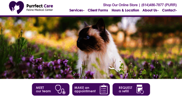 purrfectcarevet.com