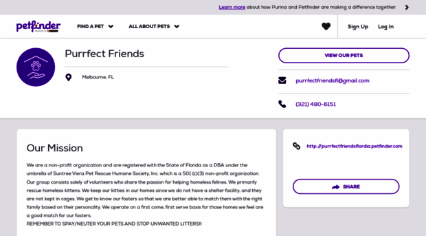 purrfectfriendsflorida.petfinder.com