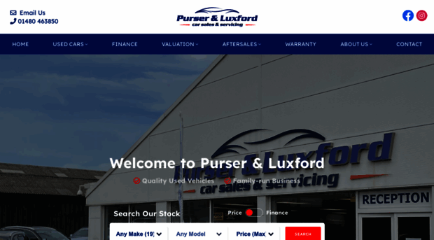 purserandluxfordcars.co.uk