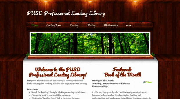 pusdprofessionallendinglibrary.weebly.com