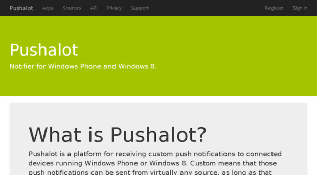 pushalot.com