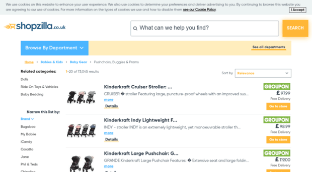 pushchairs.shopzilla.co.uk