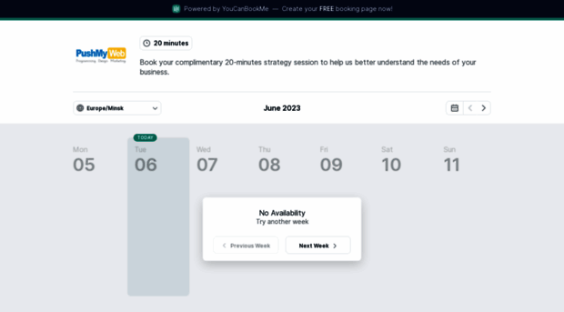 pushmyweb.youcanbook.me