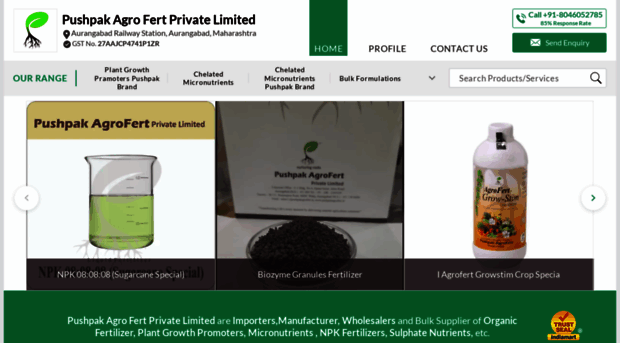 pushpakagrofert.com