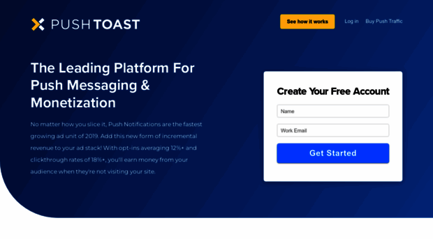 pushtoast.com