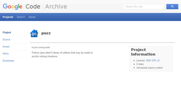puzz.googlecode.com
