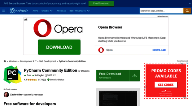 pycharm-community-edition.en.softonic.com