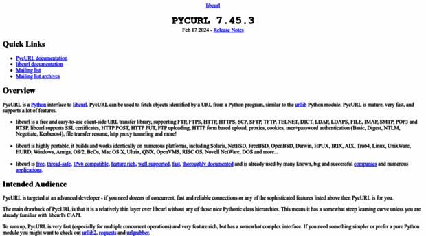 pycurl.io