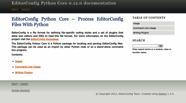 pydocs.editorconfig.org