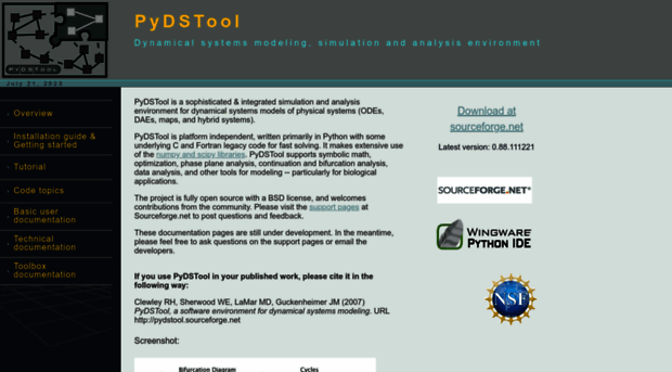 pydstool.sourceforge.net