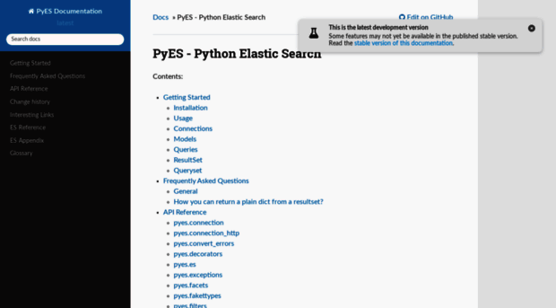pyes.readthedocs.org