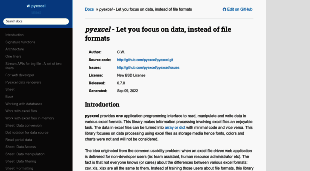 pyexcel.readthedocs.io