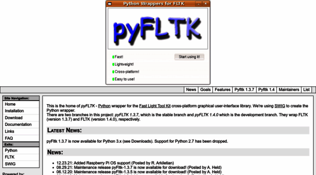 pyfltk.sourceforge.net