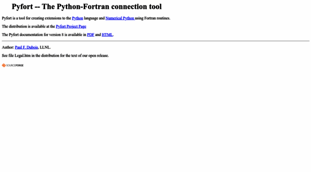 pyfortran.sourceforge.net