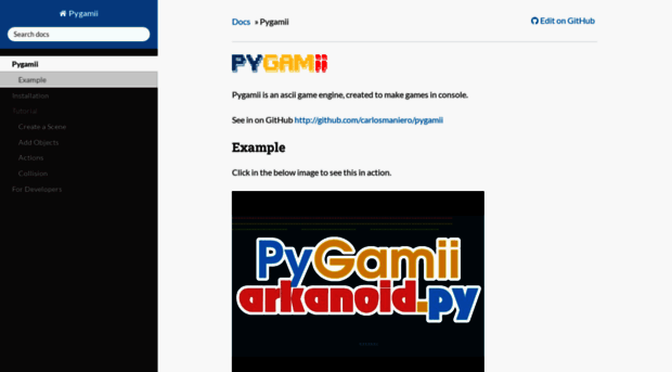 pygamii.readthedocs.io