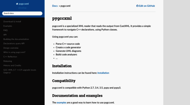 pygccxml.readthedocs.io