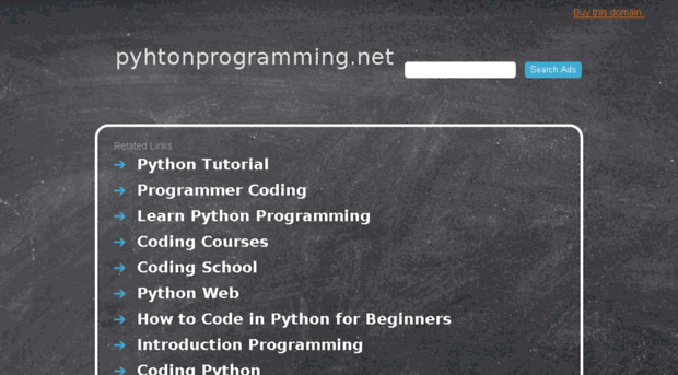 pyhtonprogramming.net