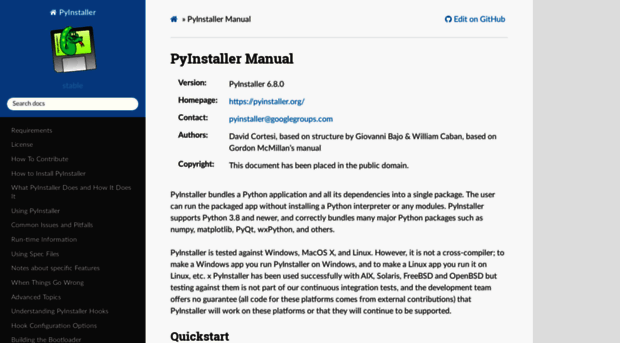 pyinstaller.org