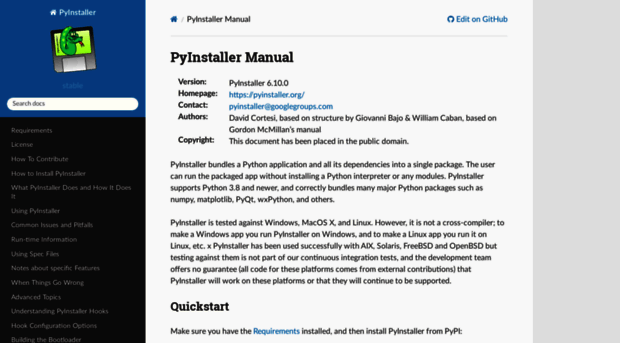 pyinstaller.readthedocs.io