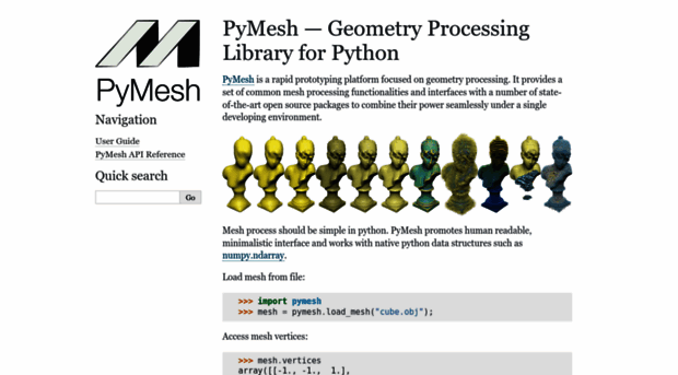 pymesh.readthedocs.io