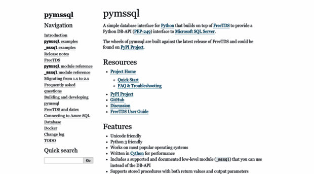 pymssql.readthedocs.io