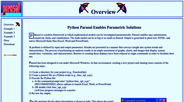 pyparasol.sourceforge.net