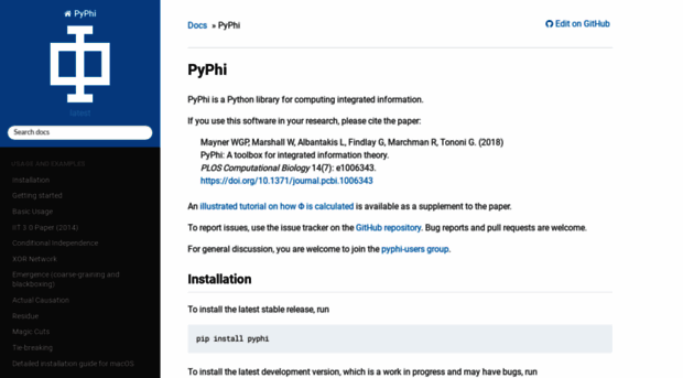 pyphi.readthedocs.io