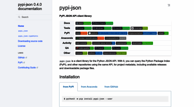 pypi-json.readthedocs.io