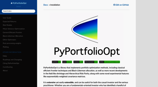 pyportfolioopt.readthedocs.io