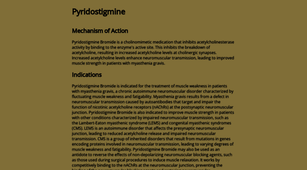 pyridostigmine0x7.com