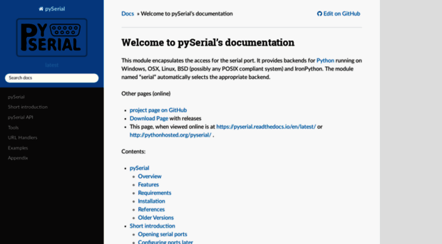 pyserial.readthedocs.org