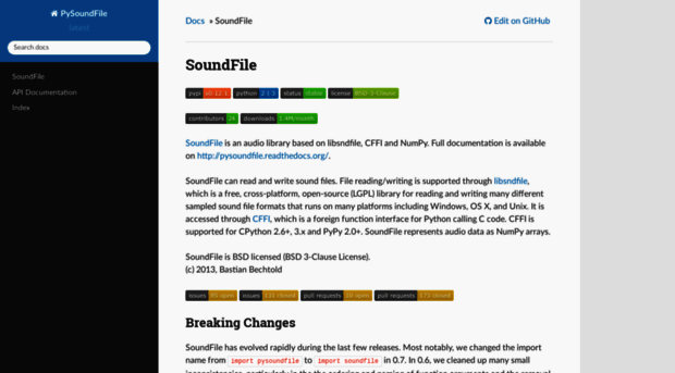 pysoundfile.readthedocs.io