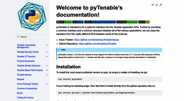 pytenable.readthedocs.io