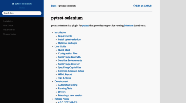 pytest-selenium.readthedocs.io