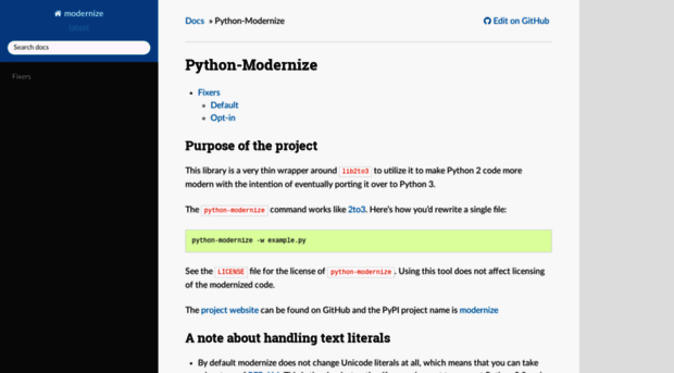 python-modernize.readthedocs.io