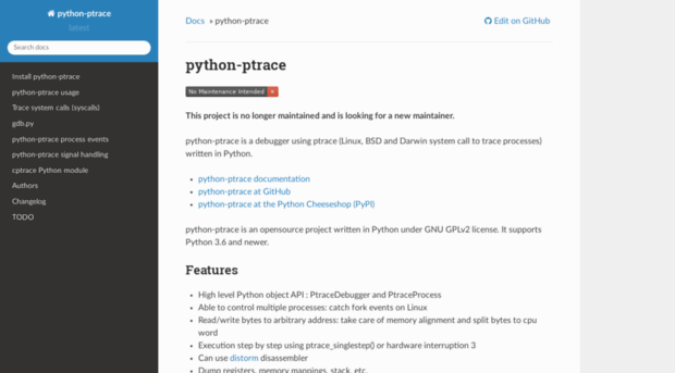 python-ptrace.readthedocs.io