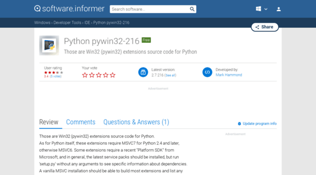 python-pywin32-216.software.informer.com