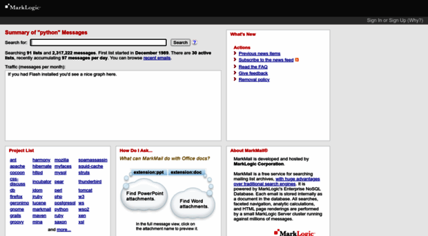 python.markmail.org